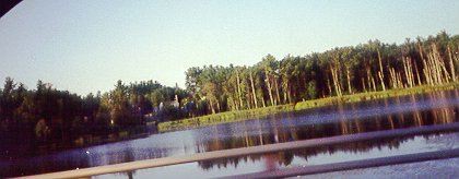 Nearby small lake