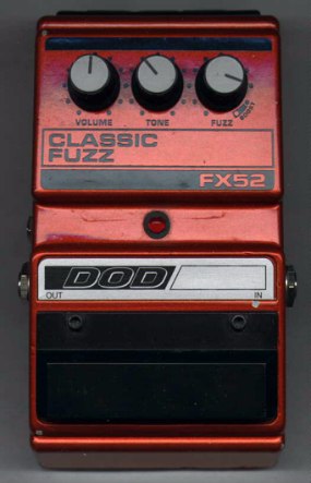 A scan of my DOD FX52 Classic Fuzz pedal!