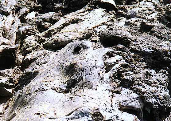 Pahoehoe lava