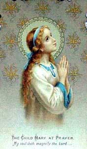 The Child Mary at Prayer