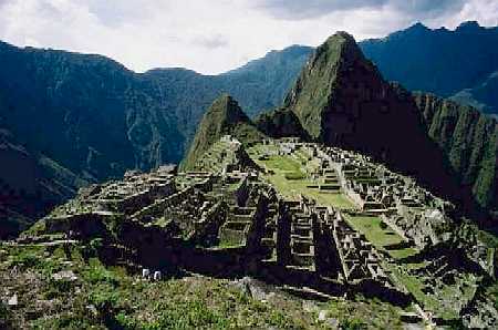 Foto panorámica de Machu Picchu