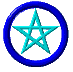 Animated Blue Pentagram