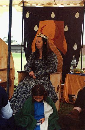 Princess Mowynna and, in the foreground, court page, Brianna of Stormhold