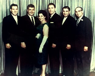 Tessie and her wonderful boys, Artie, Gene, John, Savio and Joe