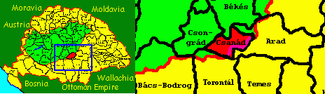 Csand County of Historical Hungary
