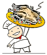 chef with turkey
