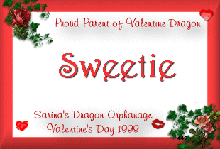 Sweetie - Adopted from Sweetheart Dragons at Darksbane