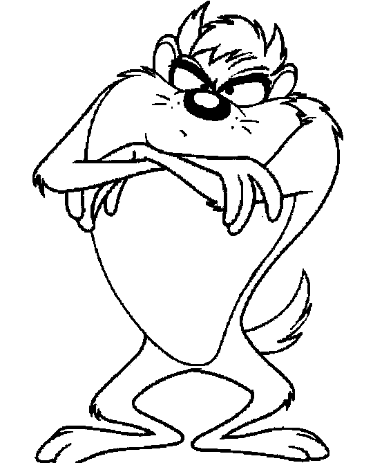 taz coloring pages - photo #11