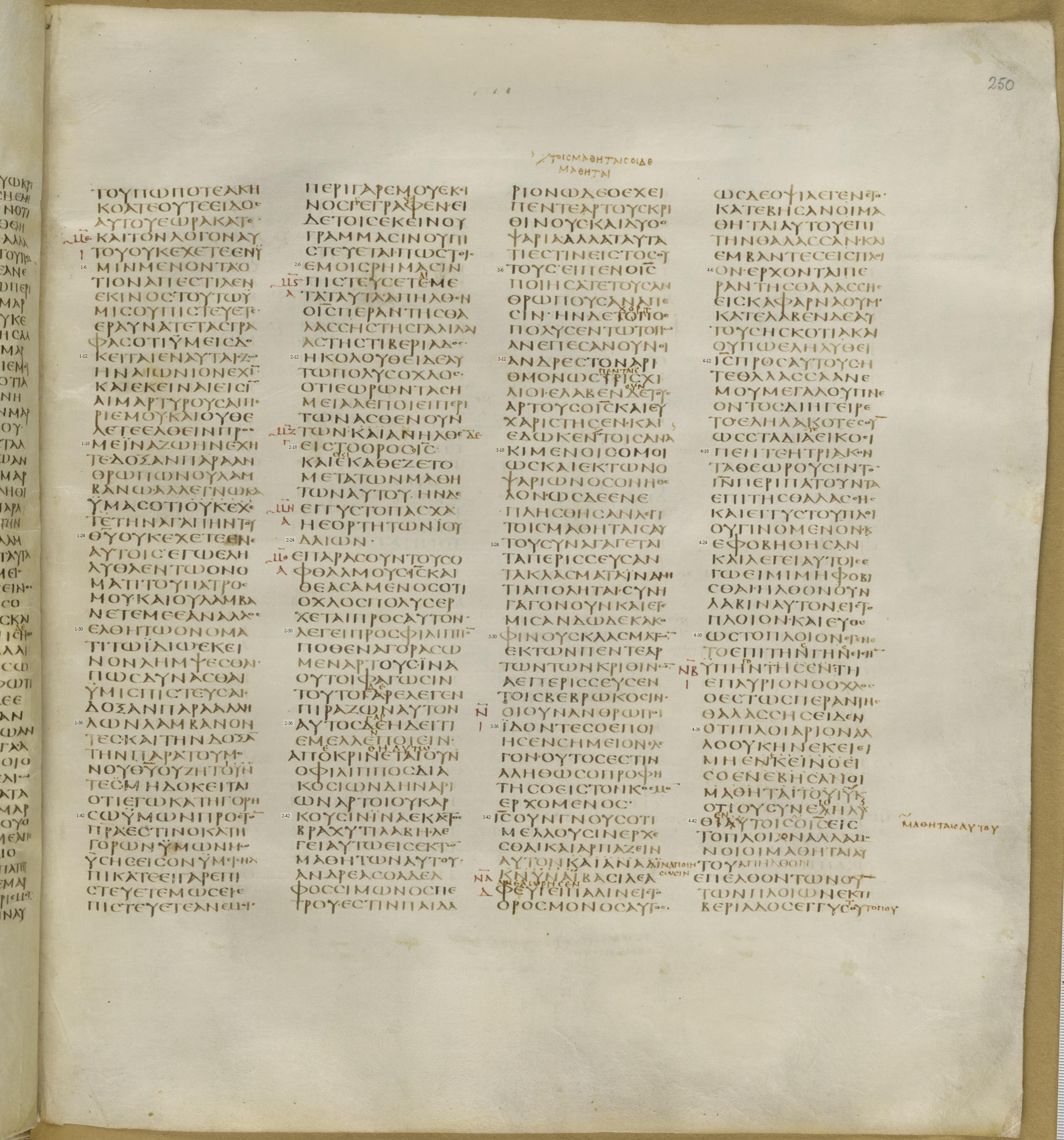 Codex Greek New Testament John Page7 Numbered.
