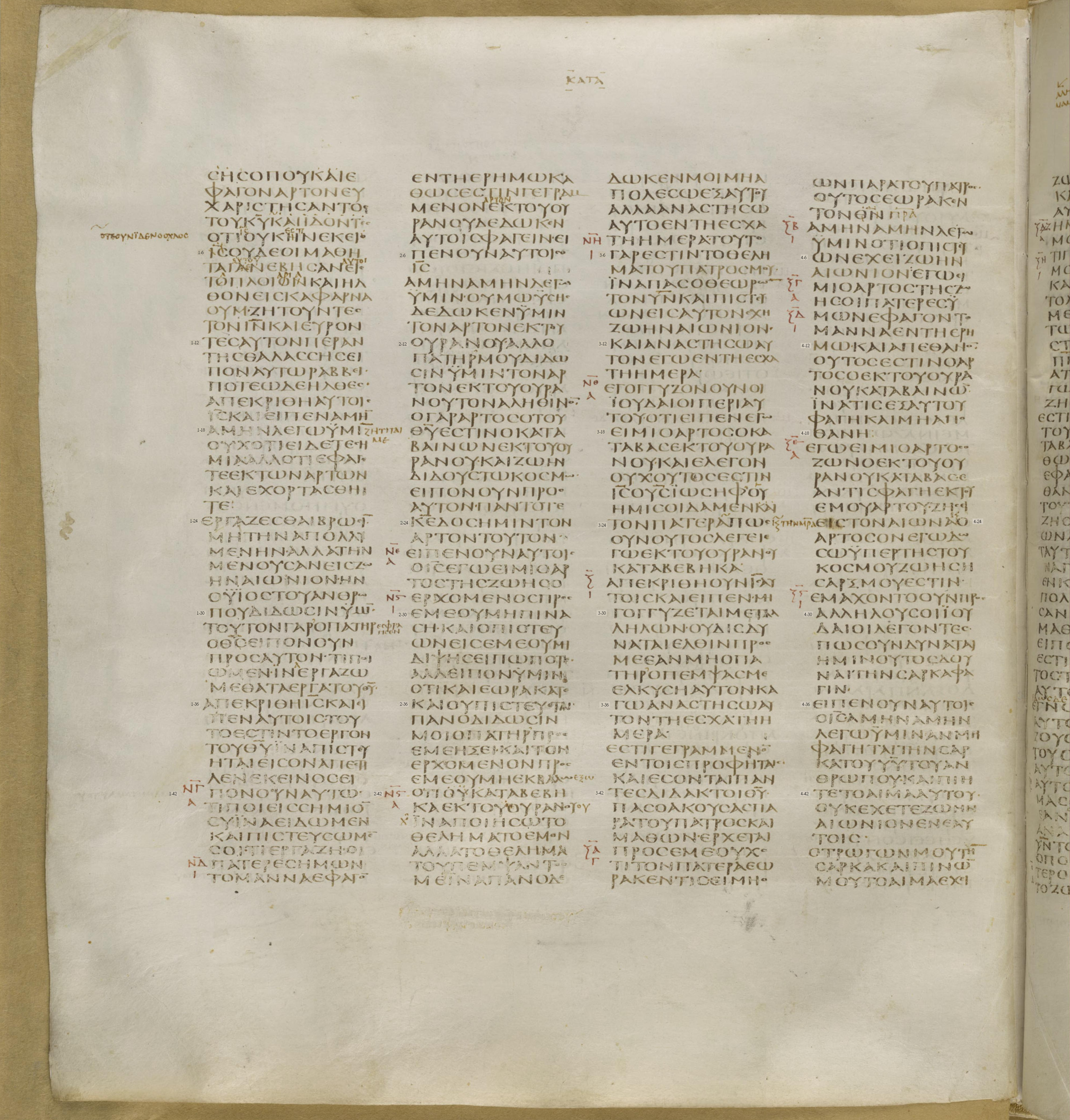 Codex Greek New Testament John Page8 Numbered.