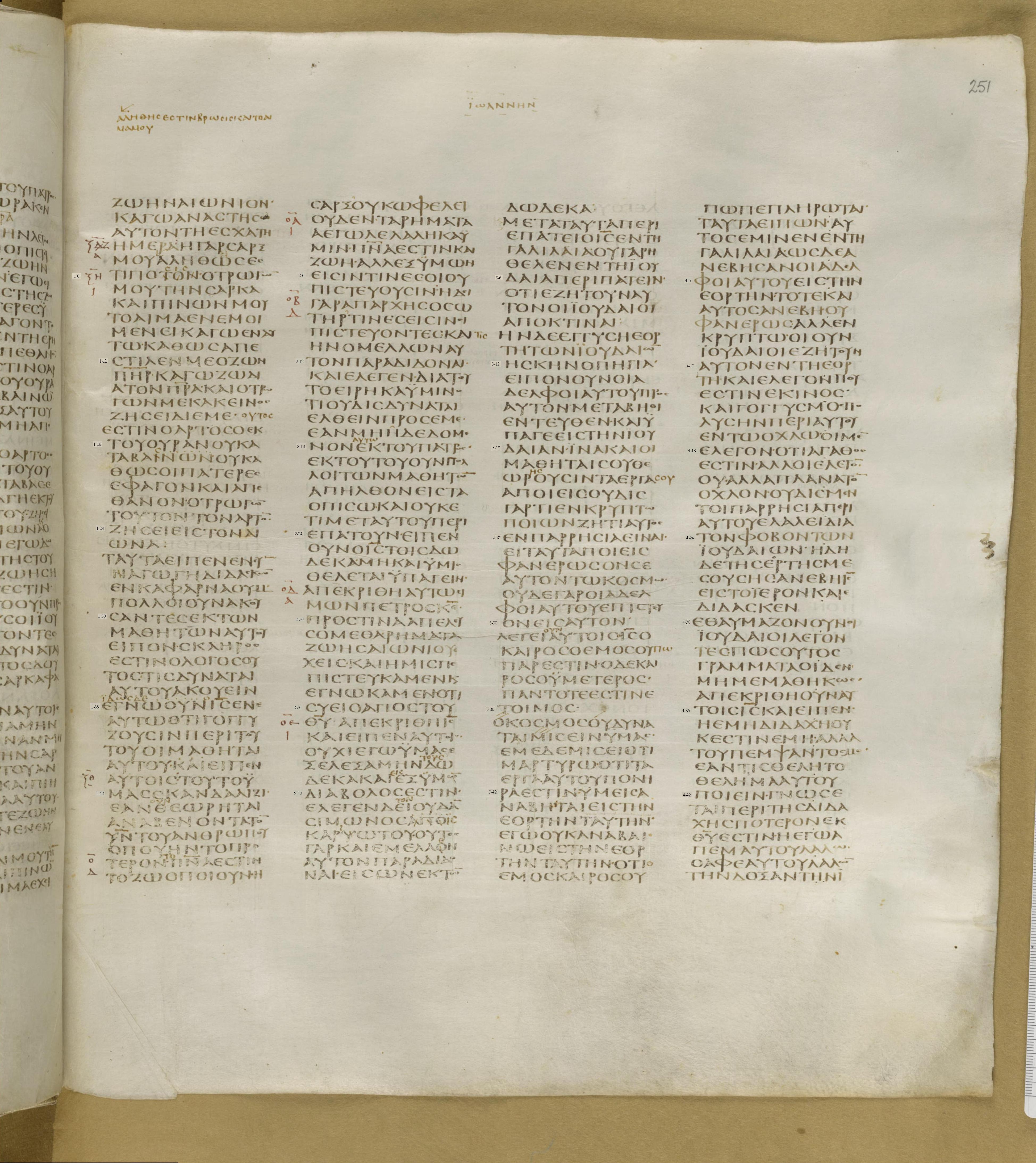 Codex Greek New Testament John Page9 Numbered.