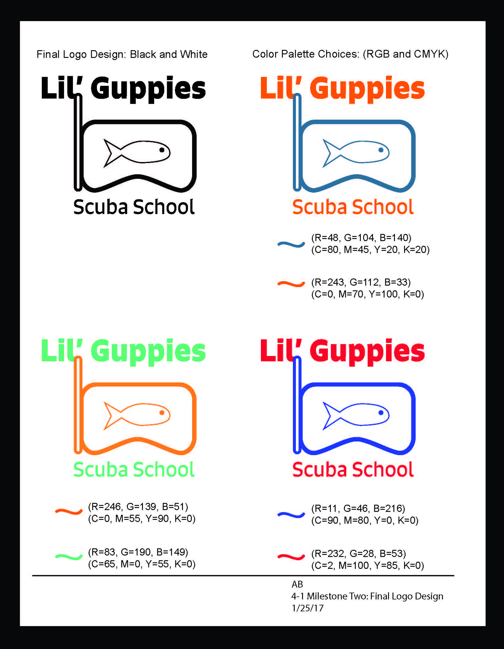 Lil' Guppies Logo Design