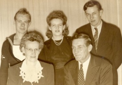 Robert, Doris, Kenneth, Martha, and Russell Adams