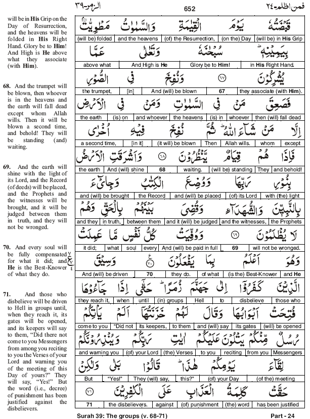 Quran Word To Word Translation