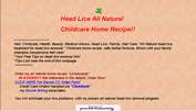 Head Lice Childcare Home Recipe