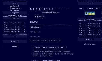 Screenshot of the Blog template with the Cobolt skin