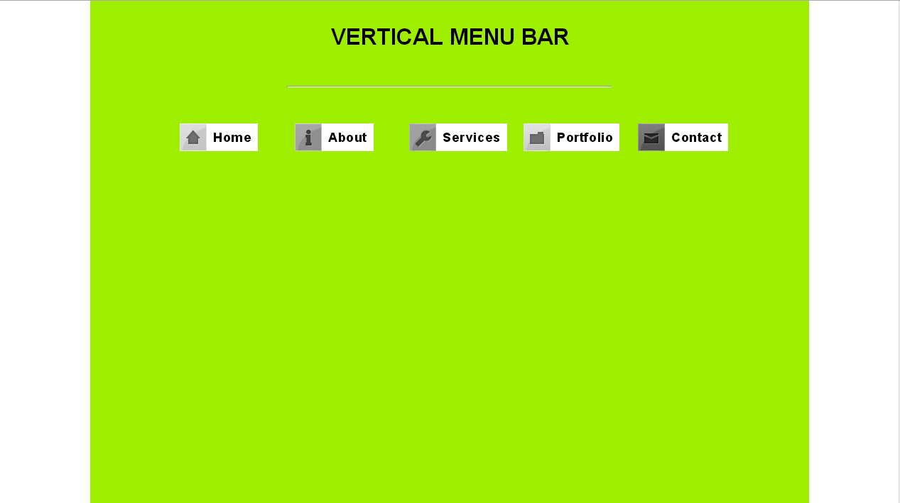 display menu bar full width