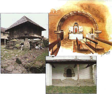 Hrreo, capilla lateral de Sta. Mara de Cerredo y lateral de la iglesia