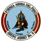 Escudo de combate del Grupo Areo 9 de la FAP