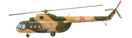 Helicóptero tipo Mil Mi-8T de la Aviación del Ejército del Perú