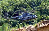helicptero de apoyo y ataque: Mil Mi-8T Hip peruano