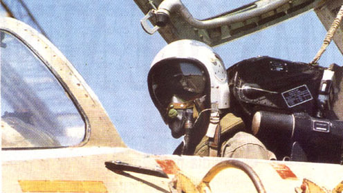 Piloto peruano de Su-22 Fitter J.