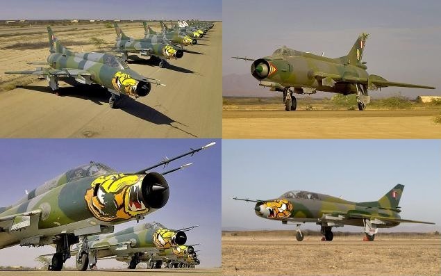 Aviones cazabombarderos interdictores supersnicos Sukhoi Su-22M Fitter J