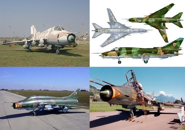 Aviones cazabombarderos interdictores supersnicos Sukhoi Su-22