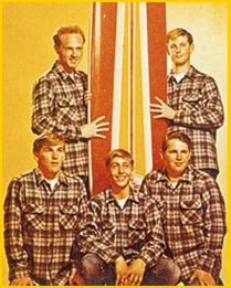 The Beach Boys, 1962 - Mike, Brian, Carl, Dennis and Dave Marks