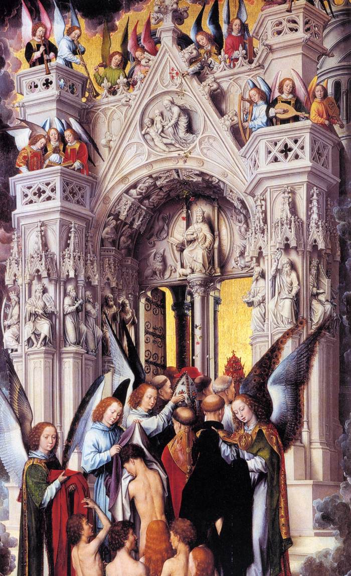 Detail of Last Judgment, by Memling