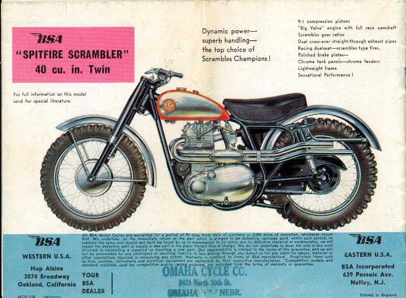 bsa a10 spitfire scrambler