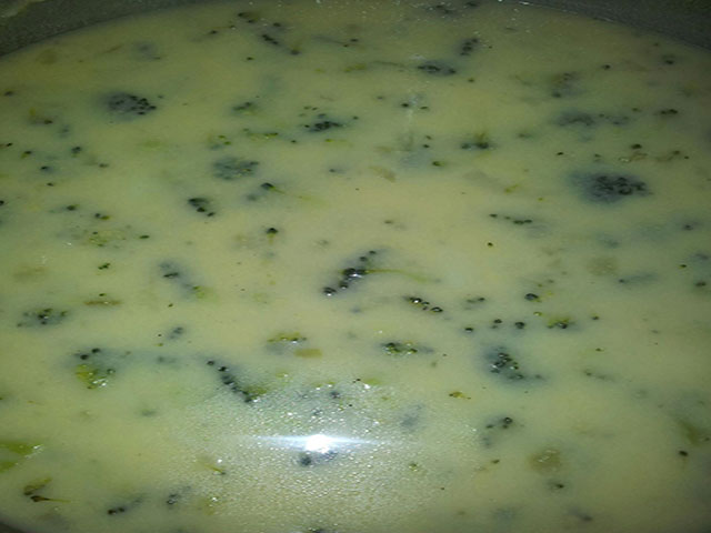 Broccoli, Cheese and Potato soup