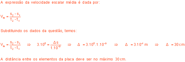 Velocidade escalar de um móvel 3