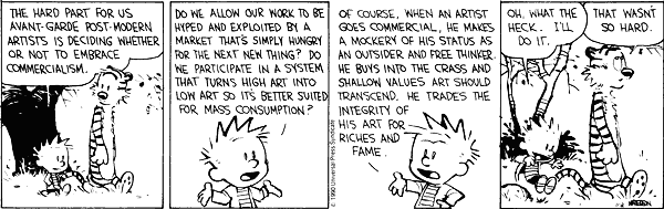 Calvin and Hobbes: Artist Ethics