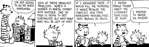 Calvin and Hobbes: Math