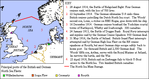 north sea battles_map