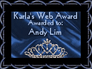 This site has been awarded the "Karla's Web Award"