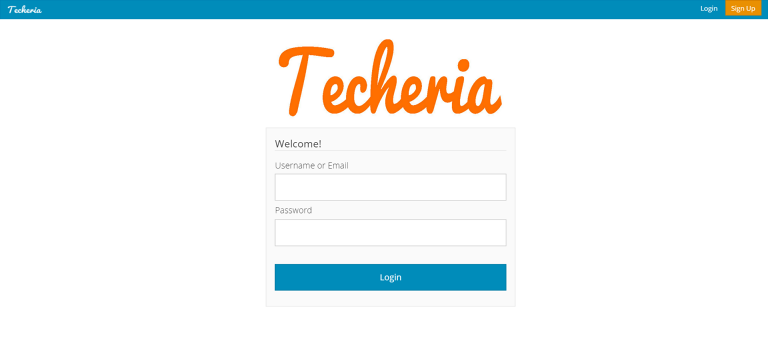 Techeria front page