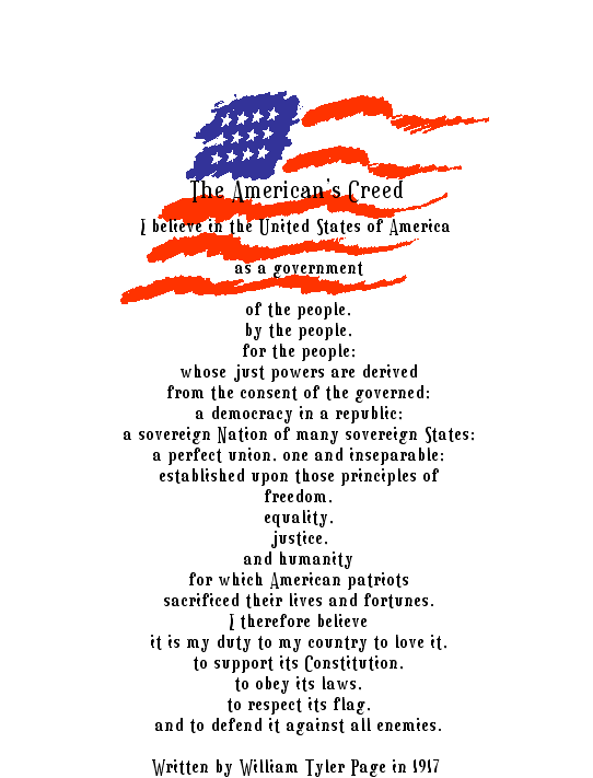 An American's Creed