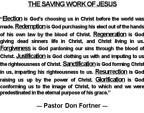 The Saving Work of Jesus