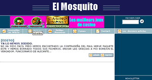Captura de la pgina  de hoy de El Mosquito.- PINCHAR PARA VER MAS GRANDE