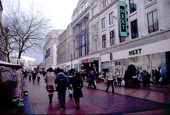 Shopping in Church Street, Liverpool UK