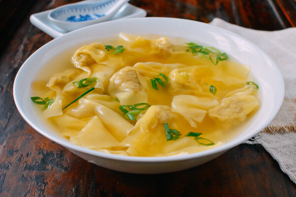 Shanghai cabbage poached in chicken broth