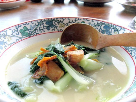 Bai Choy poached in fish soup