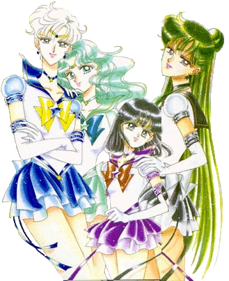 The Outer Senshi: Sailor Pluto, Sailor Neptune, Sailor Saturn, Sailor 