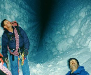 Dave and Steve inspecting Crevasse cieling