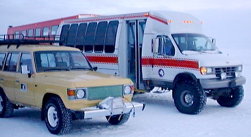 Minibus and Scott Base Troop Carrier