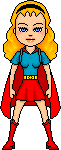 Super-Lana [Sarcophagus Jewel version] [aka Lana Lang who superpowers when a magic jewel from a mummy's sarcophagus transfers Superboy's superstrength and invulnerability to her] (National)
