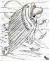 This is an angel I drew, and he is my charcter just like the girl....DONT STEAL!