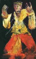 The legendary Jimi Hendrix, oil pastels